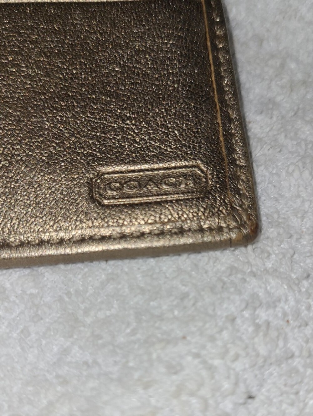Coach Soho Beige Khaki Signature Jacquard Buckle Wallet - Picture 8 of 15